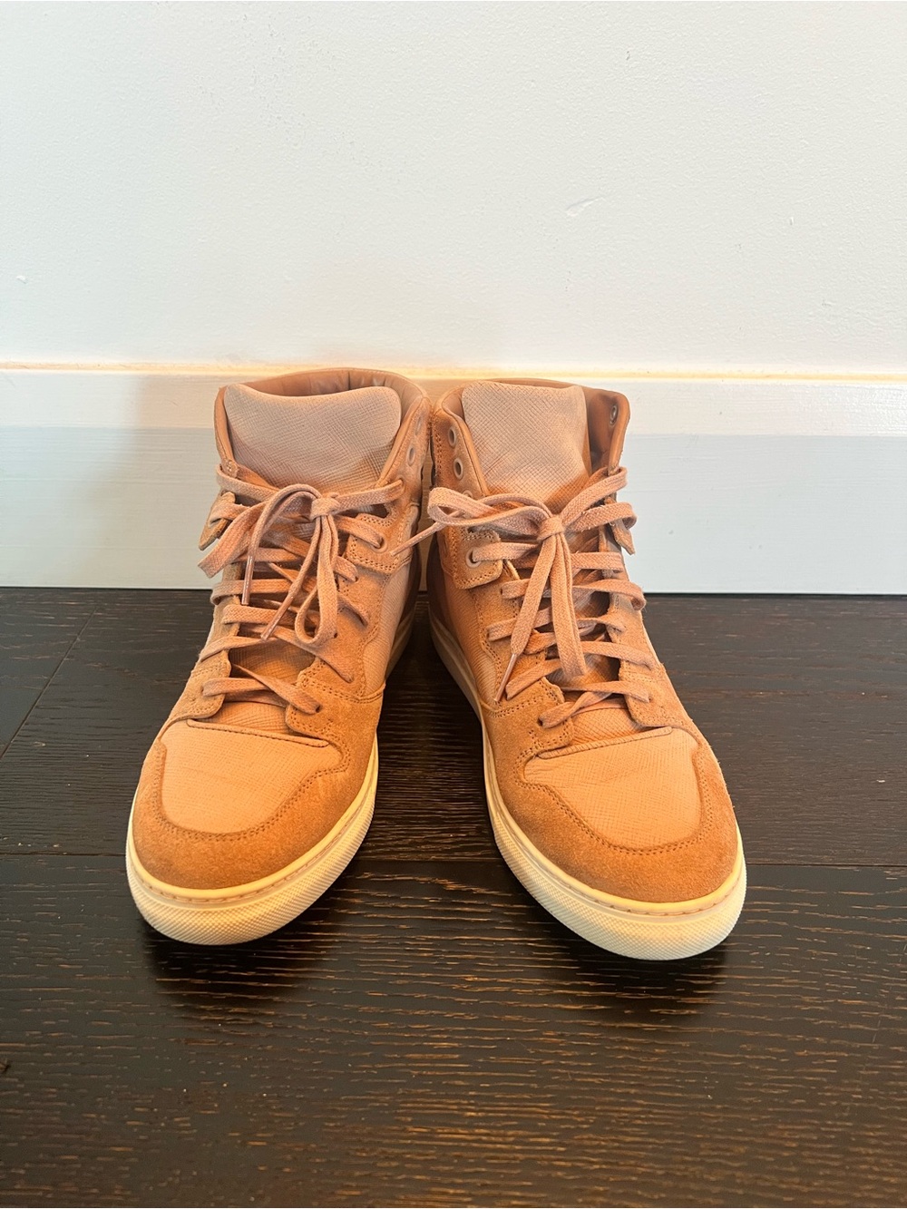 Balenciaga Women's High-Top Sneakers in Light Brown